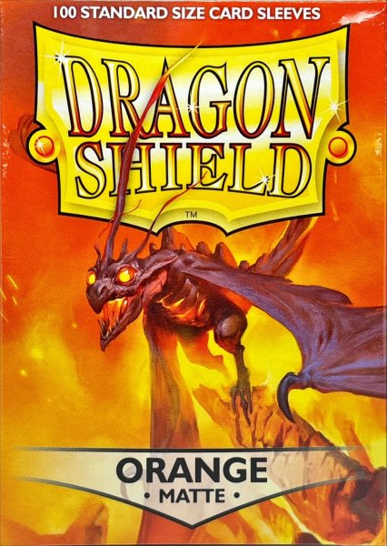 画像2: ドラゴンシールドマット(オレンジ) 100枚 (66×91)【サプライ】{-} (2)