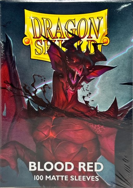 画像2: ドラゴンシールドマット(ブラッドレッド) 100枚 (66×91)【サプライ】{-} (2)