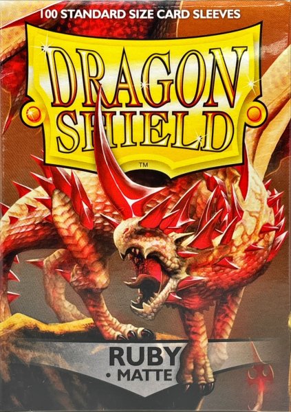 画像2: ドラゴンシールドマット(ルビー) 100枚 (66×91)【サプライ】{-} (2)