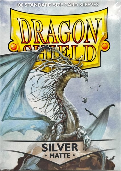 画像2: ドラゴンシールドマット(シルバー) 100枚 (66×91)【サプライ】{-} (2)