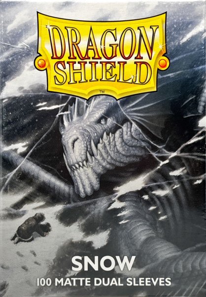 画像2: ドラゴンシールドデュアルマット(スノー) 100枚 (66×91)【サプライ】{-} (2)