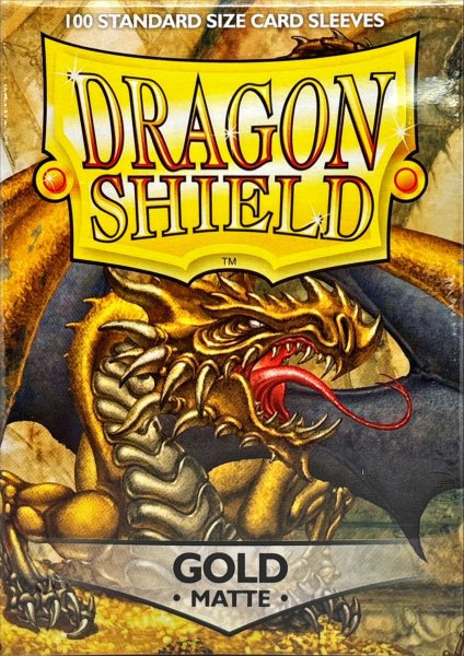 画像2: ドラゴンシールドマット(ゴールド) 100枚 (66×91)【サプライ】{-} (2)