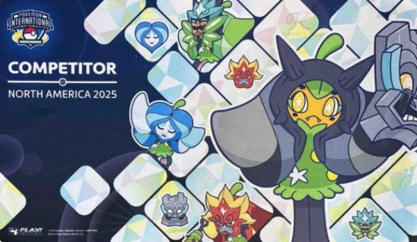 画像1: 〔状態A-〕プレイマット『海外/オーガポンいしずえのめん(COMPETITOR/NORTH AMERICAロゴ)※』【サプライ】{-} (1)