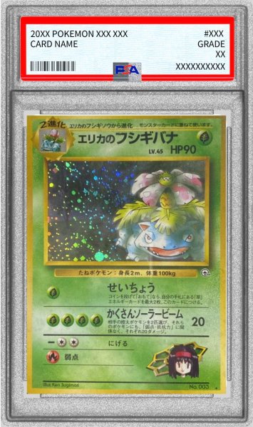画像1: 〔※状態難/PSA10鑑定済〕エリカのフシギバナ LV.45【★】{旧裏} (1)