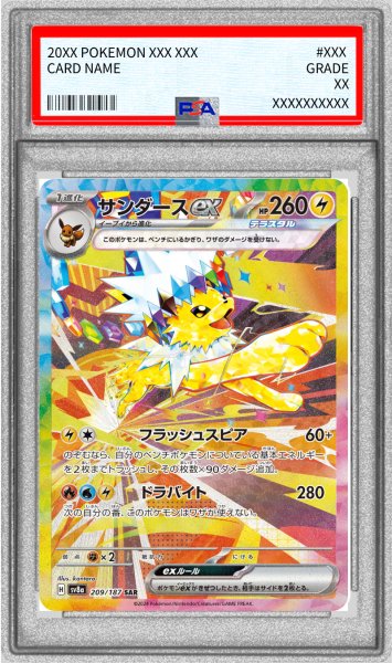 画像1: 〔PSA10鑑定済〕サンダースex【SAR】{209/187} (1)