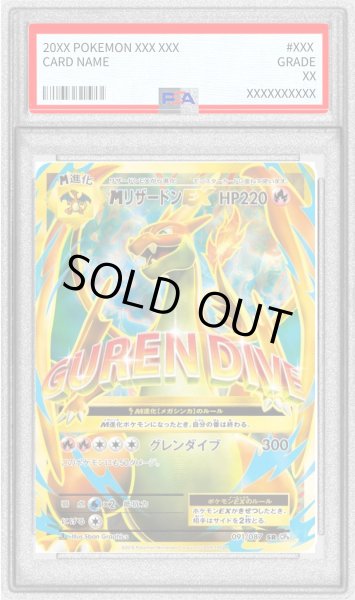 画像1: 〔※状態難/PSA9鑑定済〕MリザードンEX(Y)【SR】{091/087} (1)