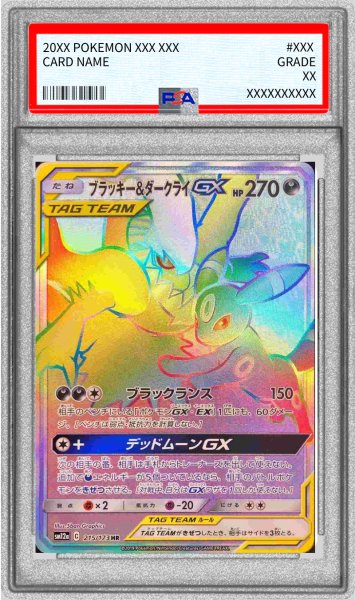 画像1: 〔PSA10鑑定済〕ブラッキー＆ダークライGX【HR】{215/173} (1)