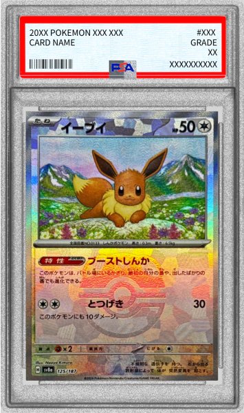 状態難/PSA10鑑定済〕イーブイ(マスターボールミラー)【-】{125/187}