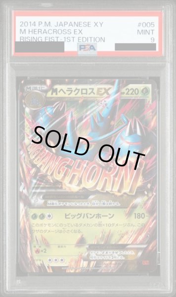 画像1: 〔PSA9鑑定済〕MヘラクロスEX【RR】{005/096} (1)