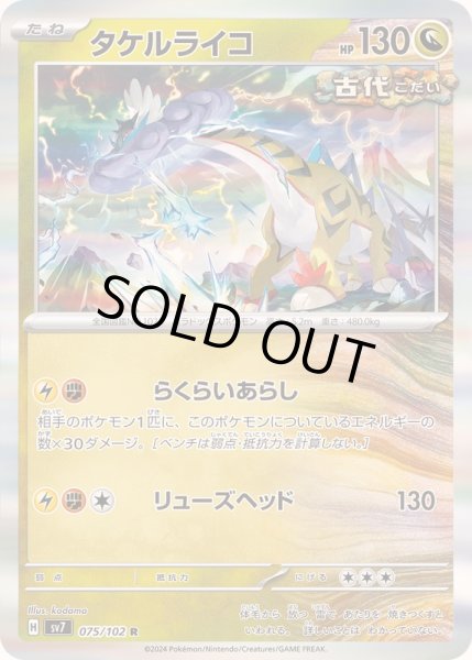 画像1: 〔状態B〕タケルライコ【R】{075/102} (1)