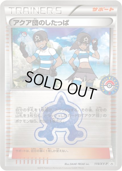 画像1: 〔状態A-〕アクア団のしたっぱ【P】{119/XY-P} (1)