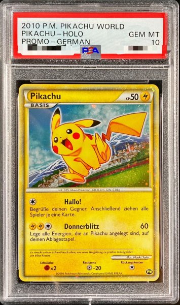 画像1: 〔PSA10鑑定済〕ピカチュウ(ドイツ)【-】{PW} (1)