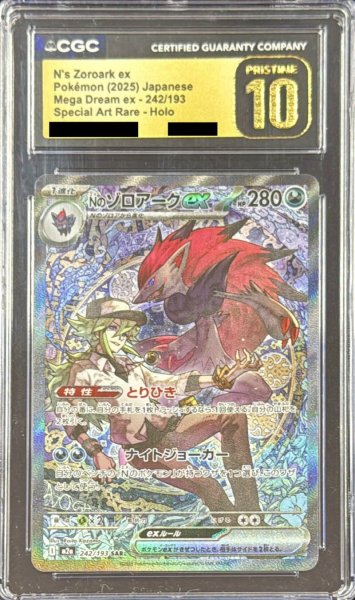 画像1: 〔※状態難/CGC10黒鑑定済〕Nのゾロアークex【SAR】{242/193} (1)