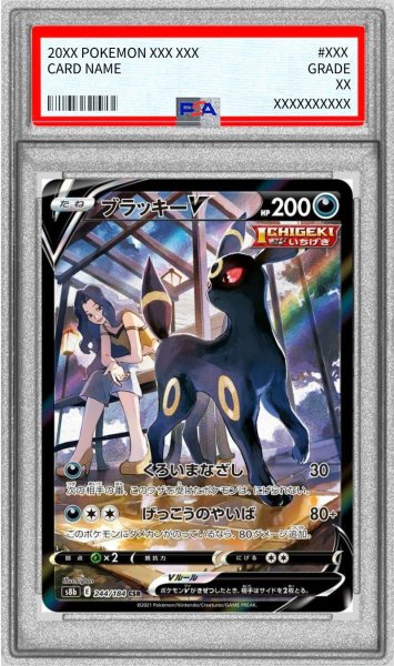 画像1: 〔PSA9鑑定済〕ブラッキーV【CSR】{244/184} (1)