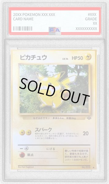 PSA9鑑定済〕ピカチュウLV.14(マークあり)【○】{旧裏}