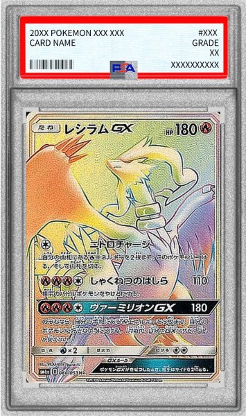 画像1: 〔※状態難/PSA10鑑定済〕レシラムGX【HR】{060/053} (1)