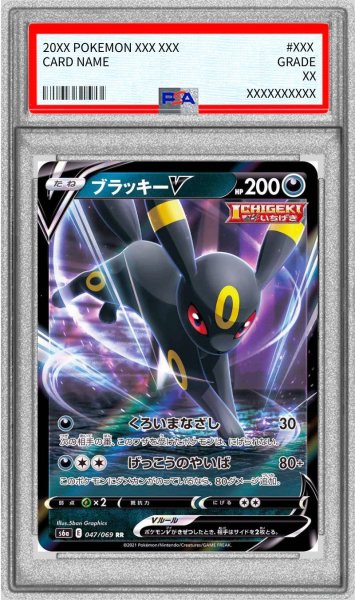 画像1: 〔※状態難/PSA10鑑定済〕ブラッキーV【RR】{047/069} (1)