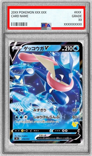 画像1: 〔PSA10鑑定済〕ゲッコウガV(ノーマル仕様/ピカチュウマーク)【-】{014/053} (1)