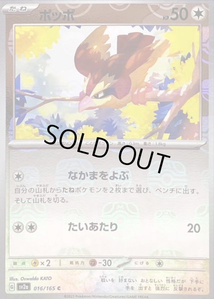 画像1: 〔状態B〕ポッポ(マスターボールミラー)【C】{016/165} (1)