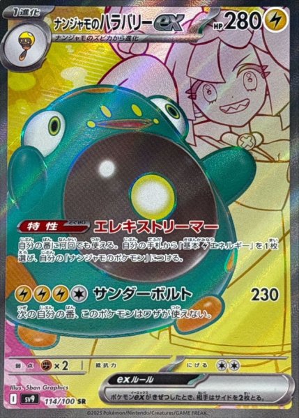 画像1: 〔状態A-〕ナンジャモのハラバリーex【SR】{114/100} (1)