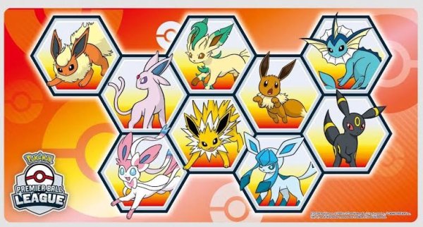 画像1: プレイマット『海外/イーブイズ(PREMIER BALL LEAGUE2024)※』【サプライ】{-} (1)