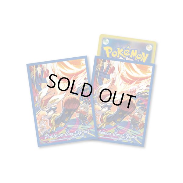 画像1: 〔状態A-〕デッキシールド『進化の軌跡 エースバーン』64枚入り【サプライ】{-} (1)