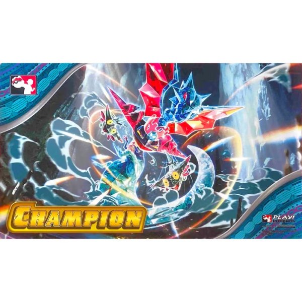 画像1: 〔状態A-〕プレイマット『海外/テラスタルドラパルト(CHAMPION/Playロゴ)※』【サプライ】{-} (1)
