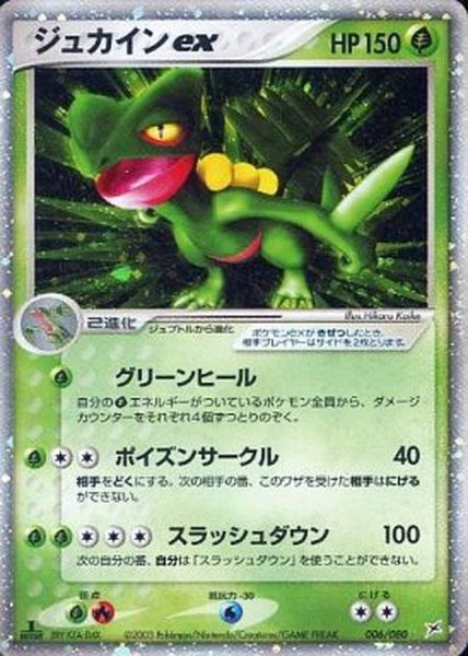 画像1: 〔状態B〕ジュカインex【R】{006/080} (1)