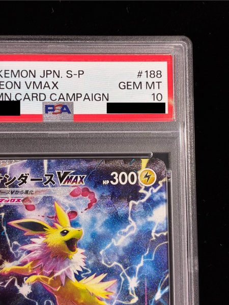 画像4: 〔PSA10鑑定済〕サンダースVMAX(SA仕様)【P】{188/S-P} (4)
