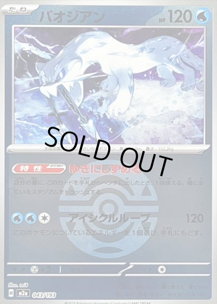 画像1: 〔状態B〕パオジアン(ダークボールミラー)【-】{043/193} (1)