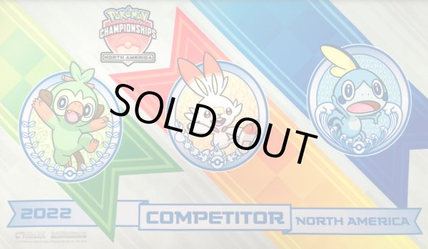 画像1: プレイマット『海外/サルノリ＆ヒバニー＆メッソン(COMPETITOR/NORTH AMERICAロゴ)※』【サプライ】{-} (1)