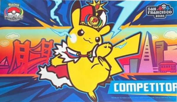 画像1: 〔状態A-〕プレイマット『WCS2026サンフランシスコ(選手限定/ピカチュウ)※』【サプライ】{-} (1)