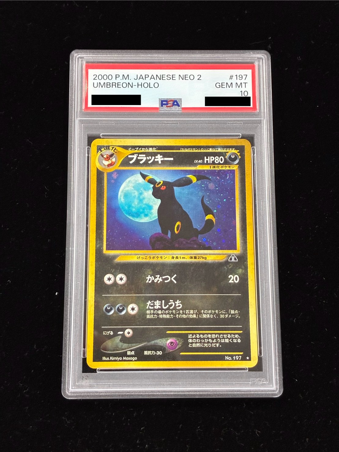 PSA10鑑定済〕ブラッキー LV.40【☆】{旧裏}
