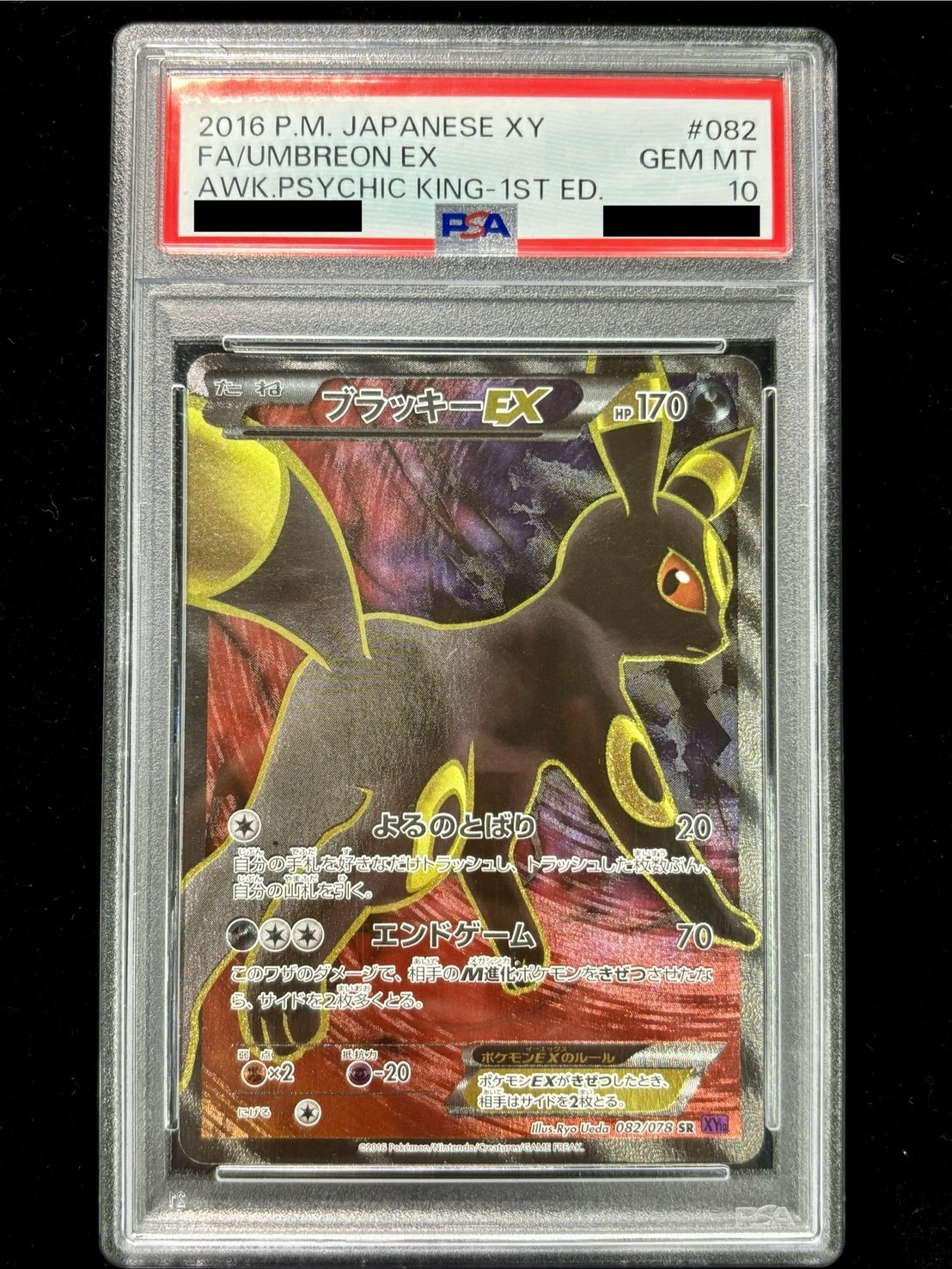 PSA10鑑定済〕ブラッキーEX【SR】{082/078}