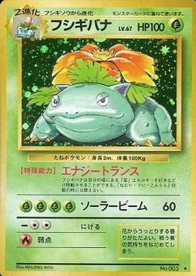 ポケモンカード 旧裏 フシギバナ 美品