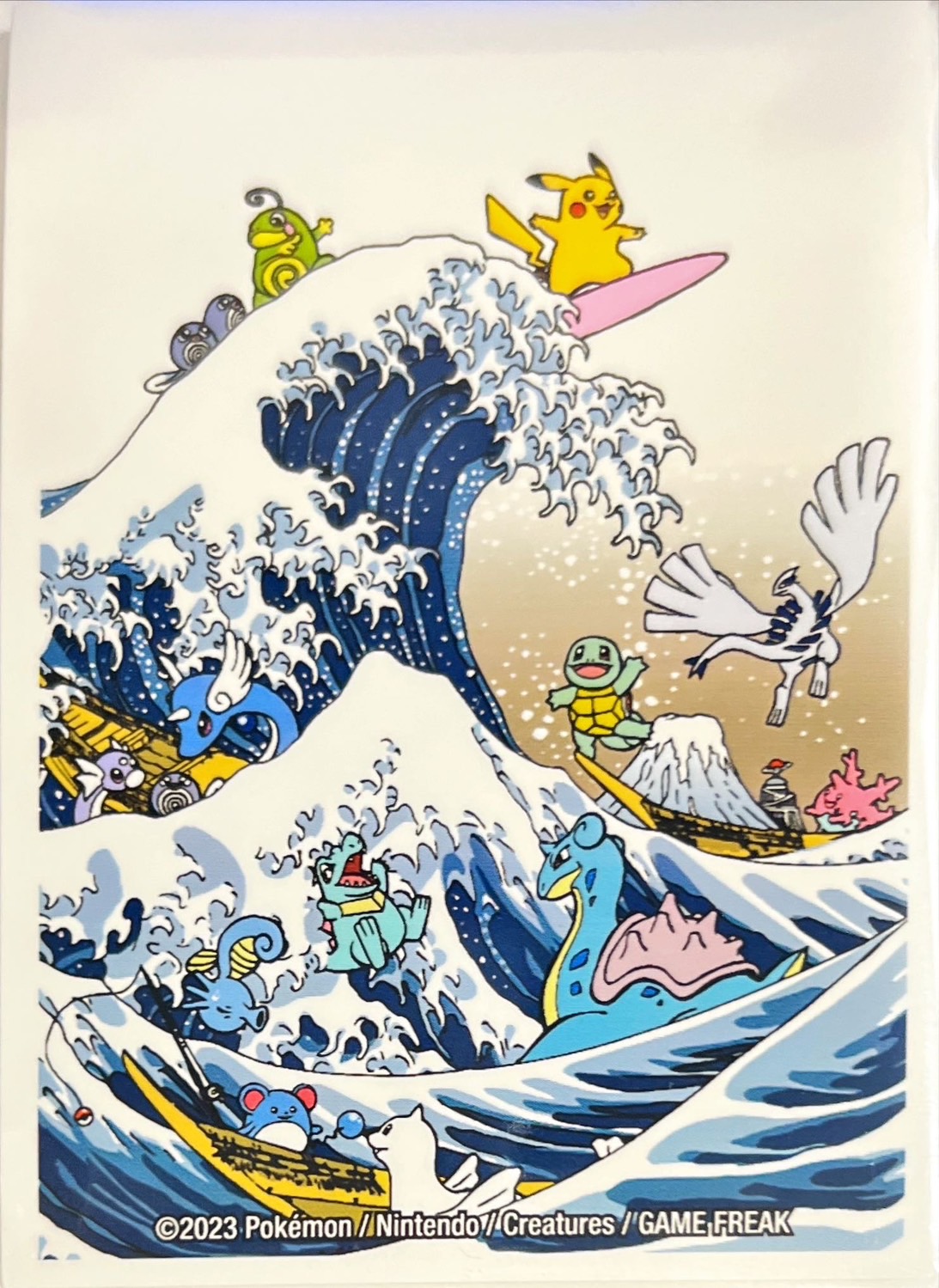 海外　ポケカ　スリーブ GREAT WAVE PIKACHU