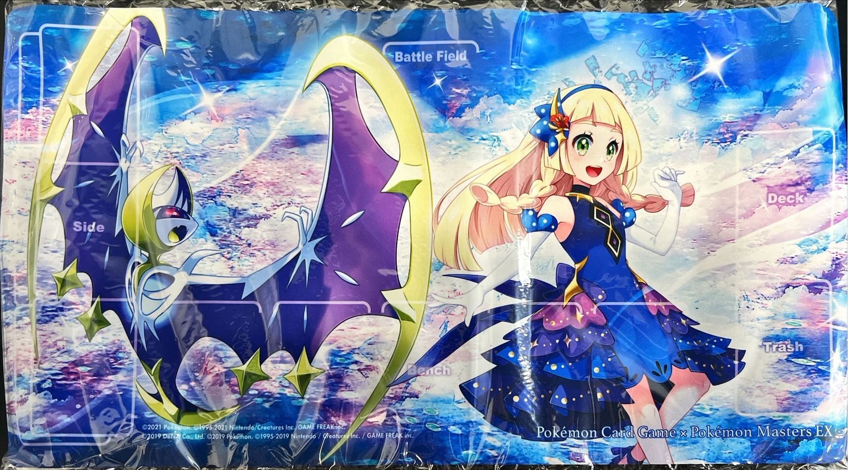 プレイマット『リーリエ(ポケモンマスターズEX)当選書付き※』未開封【サプライ】{-}