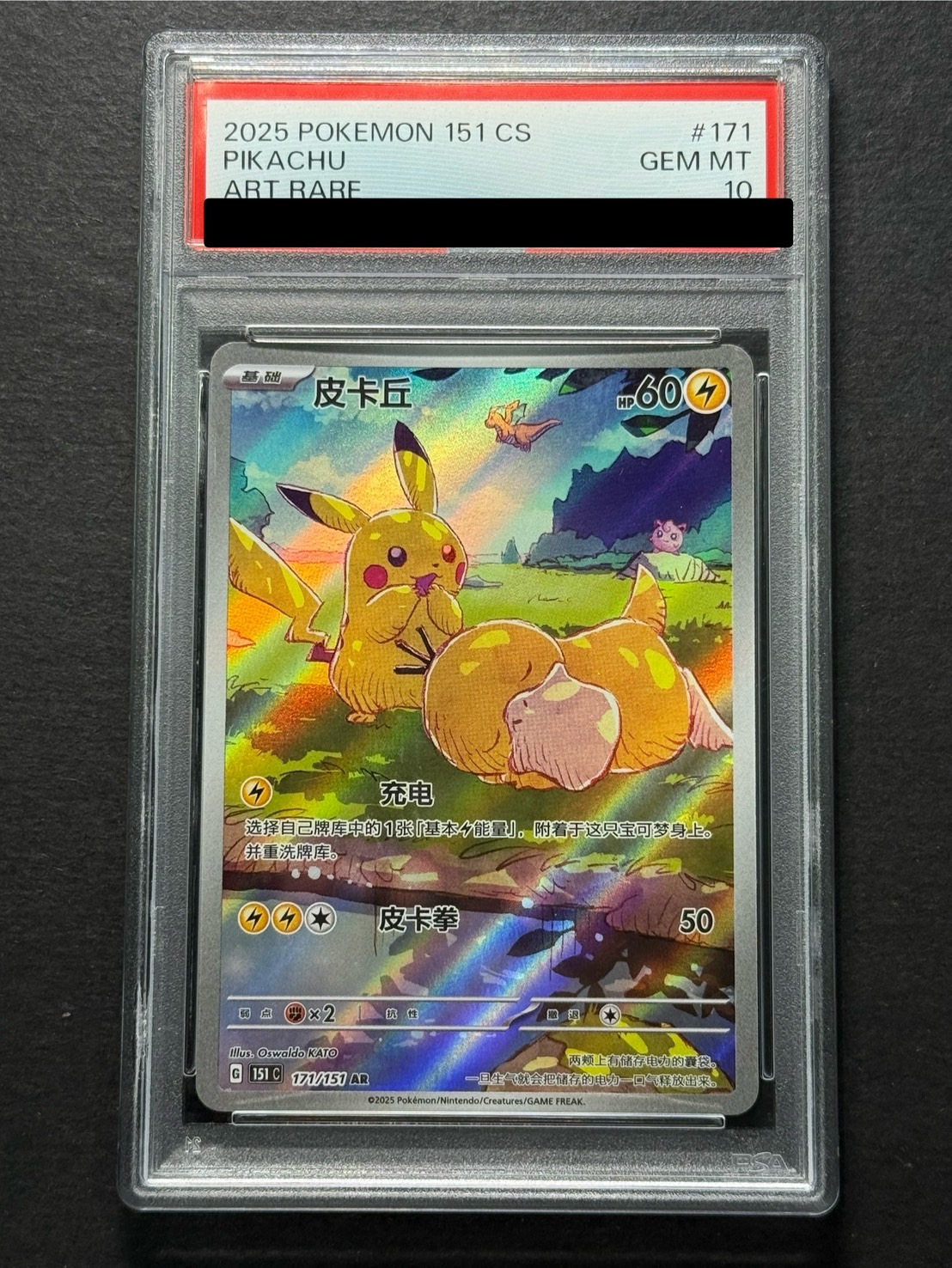 中国限定 ピカチュウ AR 中国語 ポケモンカード ピカチュウ(中国語版)【AR】{171/151}