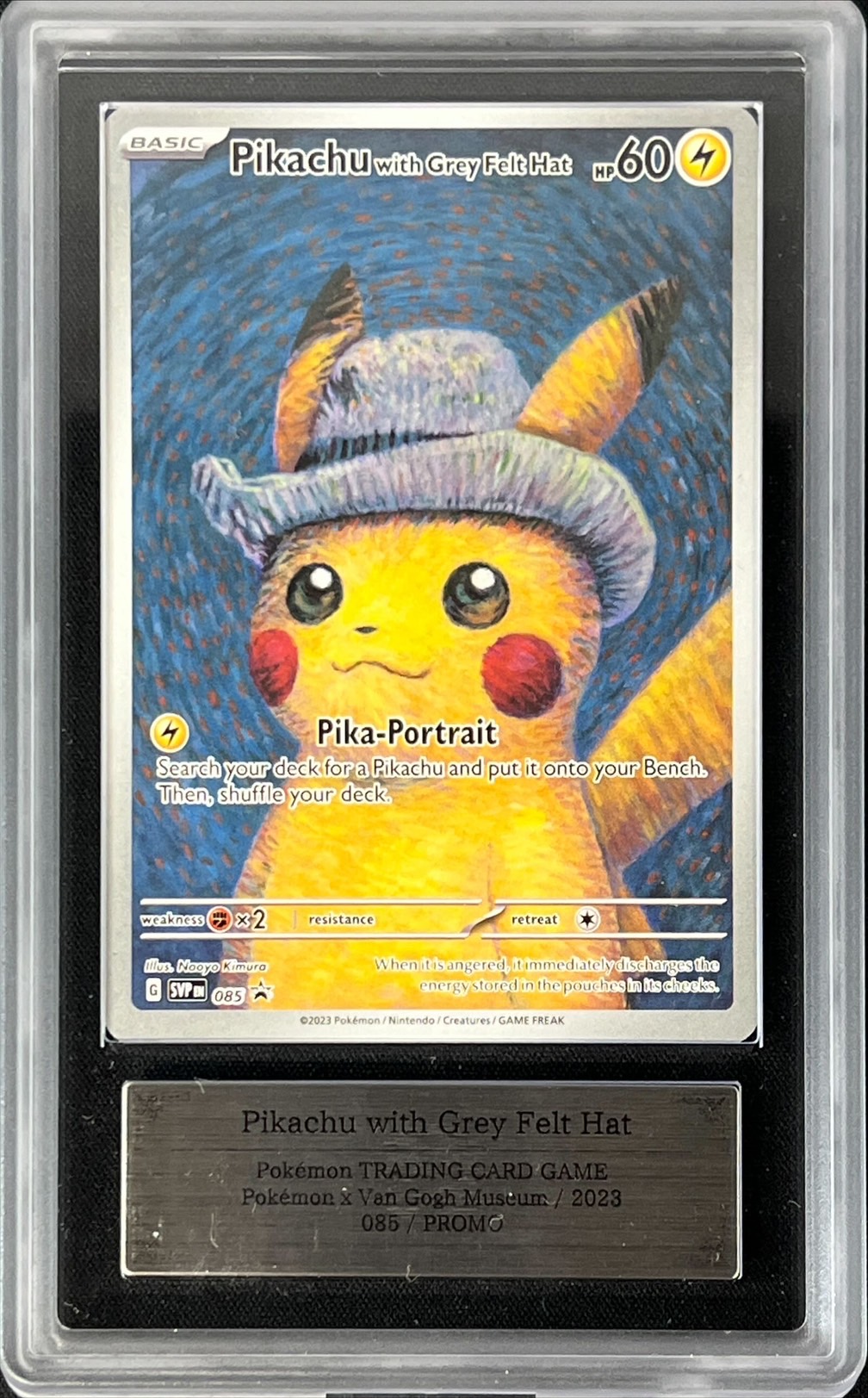 ゴッホピカチュウ プロモ/Pikachu with Grey Felt hat Pikachu with Grey Felt Hat Promo Card Selling For $600