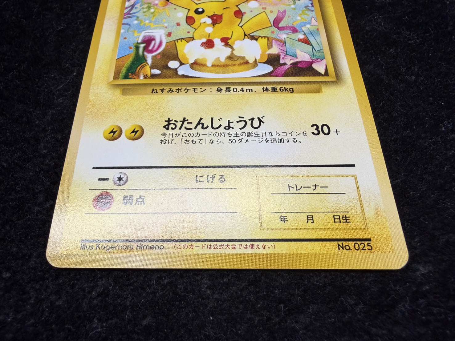 ＿のピカチュウ_「ポケモンカードになったワケ 6巻」 おまけカード PROMO ＿のピカチュウ_「ポケモンカードになったワケ 6巻」 おまけカード