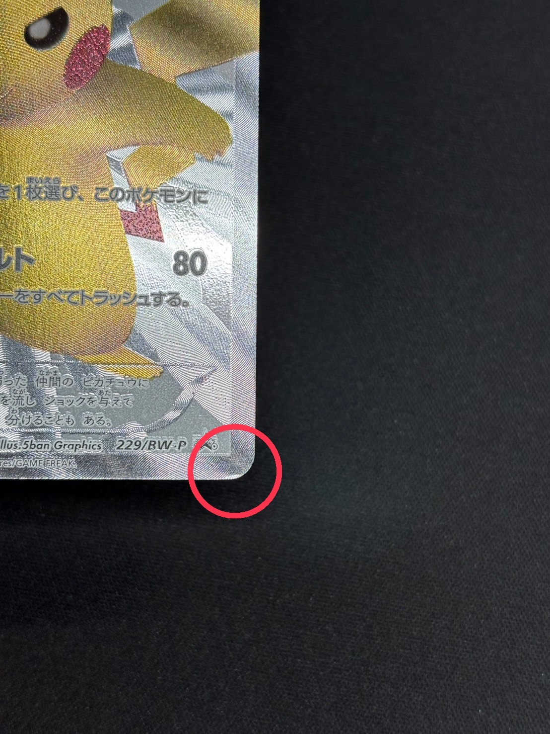 状態B〕ピカチュウ【P】{229/BW-P}