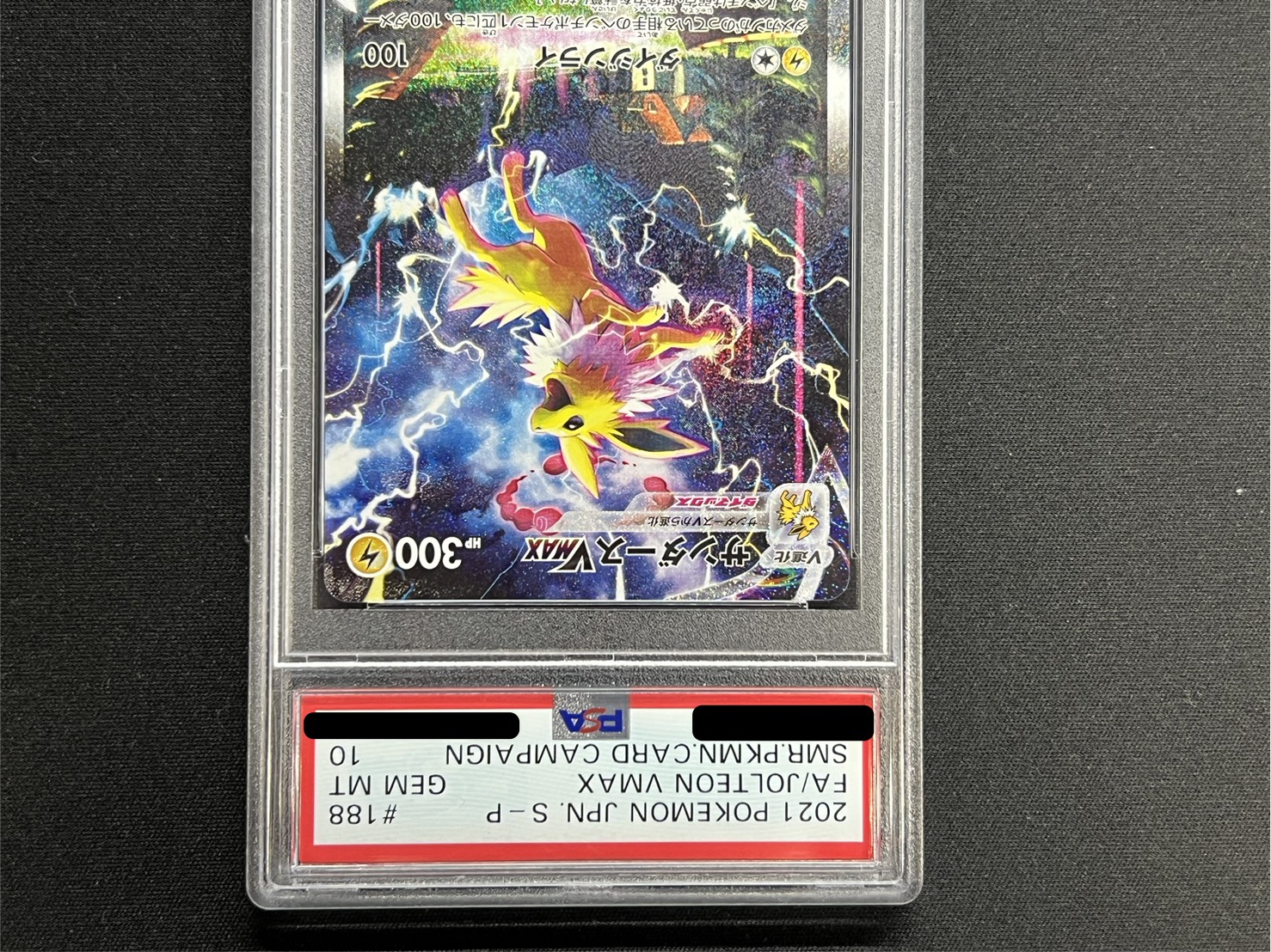 PSA10鑑定済〕サンダースVMAX(SA仕様)【P】{188/S-P}