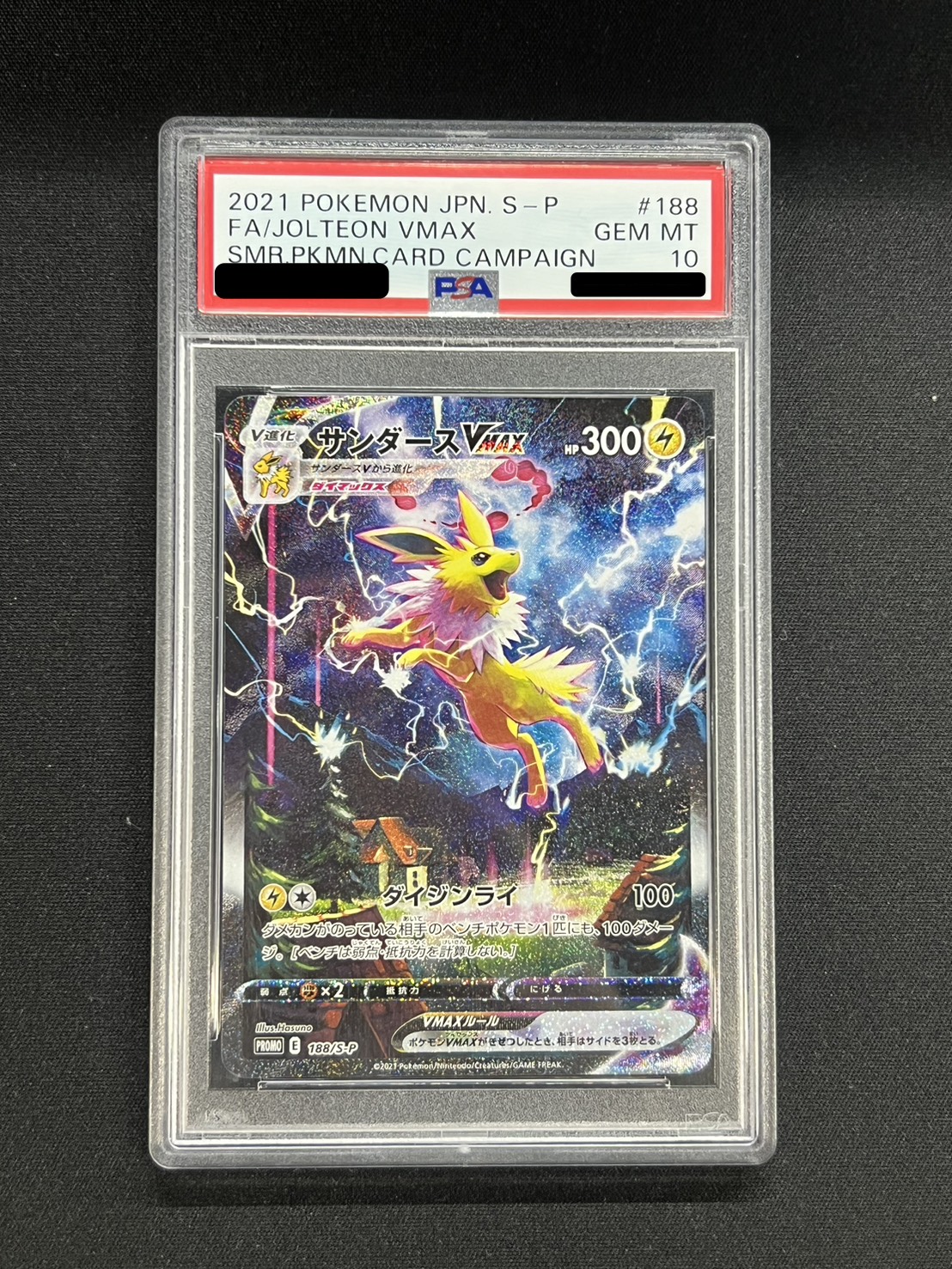 PSA10鑑定済〕サンダースVMAX(SA仕様)【P】{188/S-P}