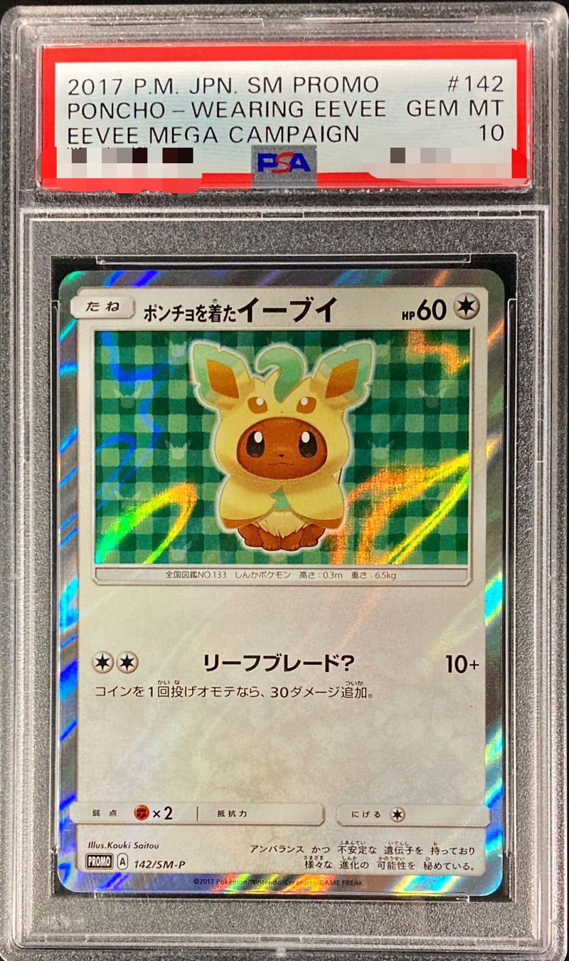 PSA10 ポンチョを着たイーブイ エーフィ Poncho eevee