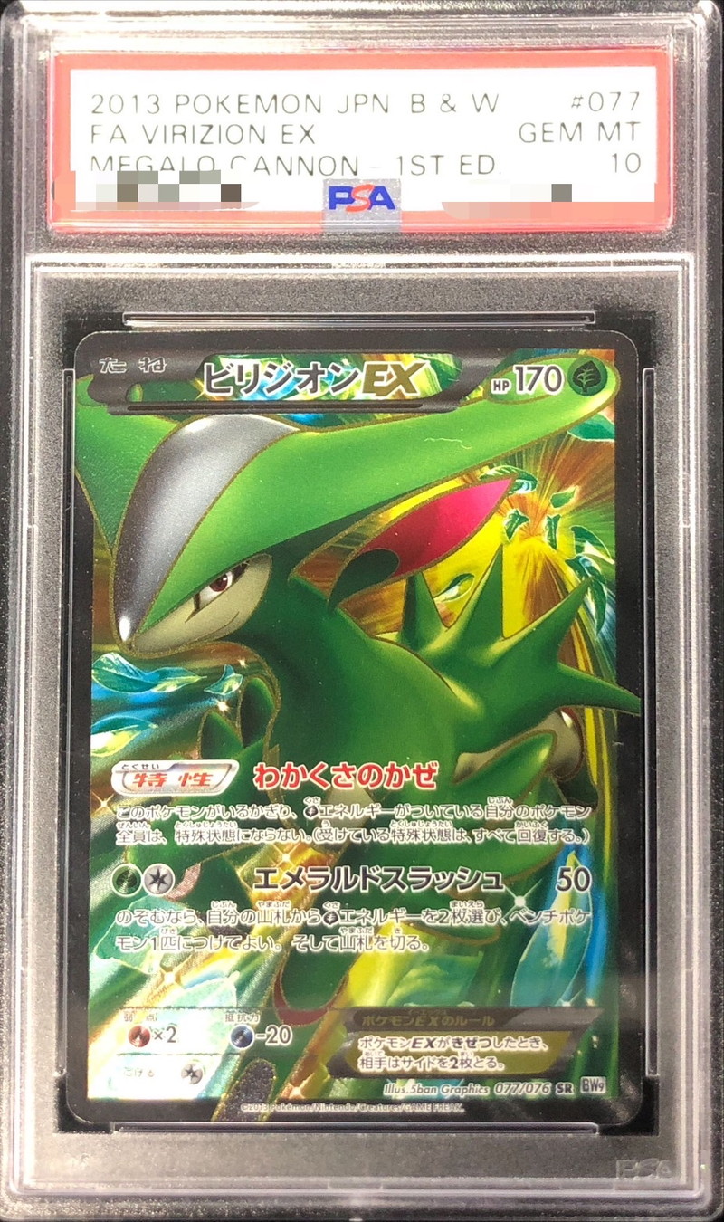 ビリジオンEX SR BW9 メガロキャノン 077/076 PSA10