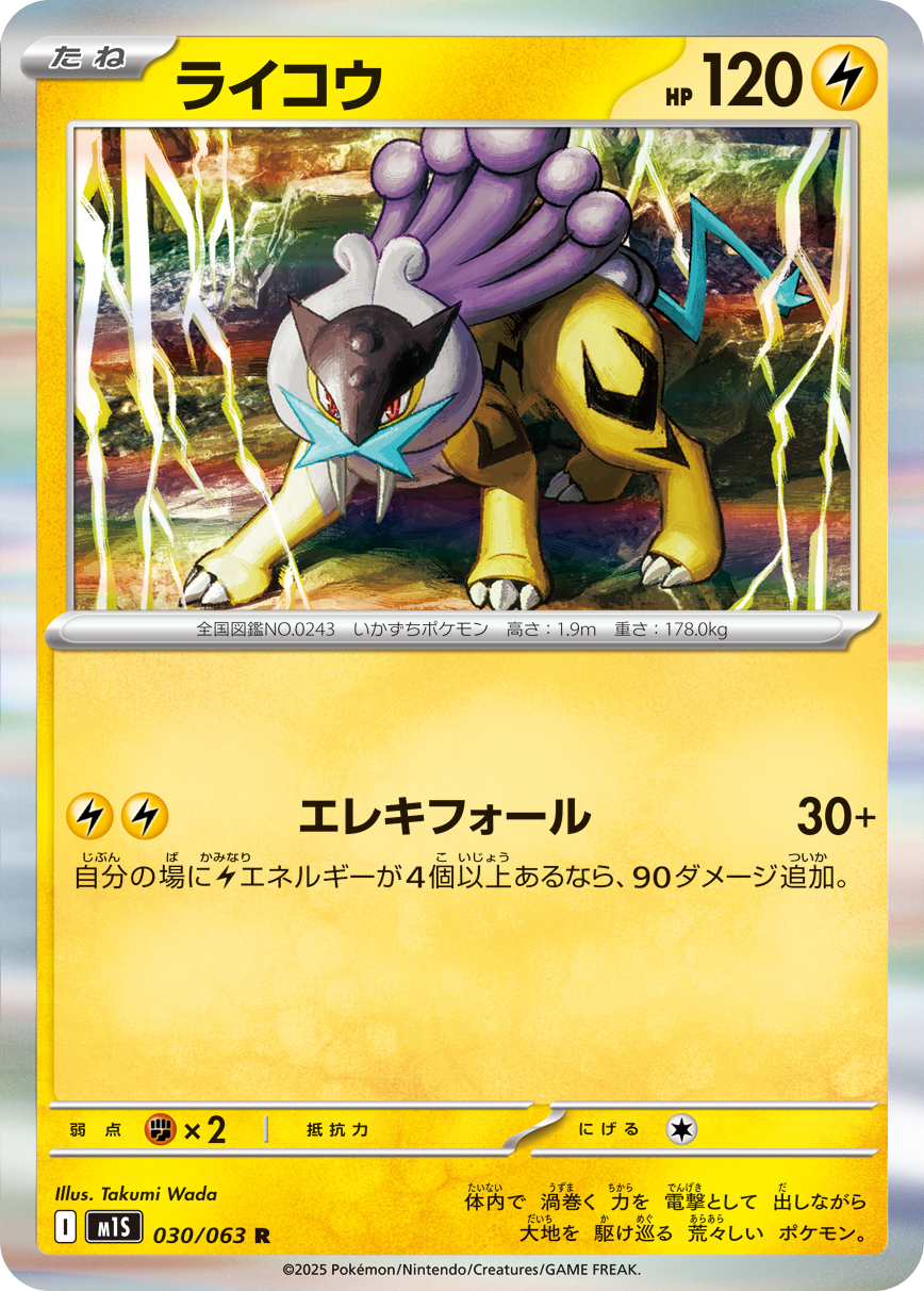 ポケモンカード　カードe ライコウ PSA10鑑定済〕ライコウ(カードe/1ED)【-】{039/088}