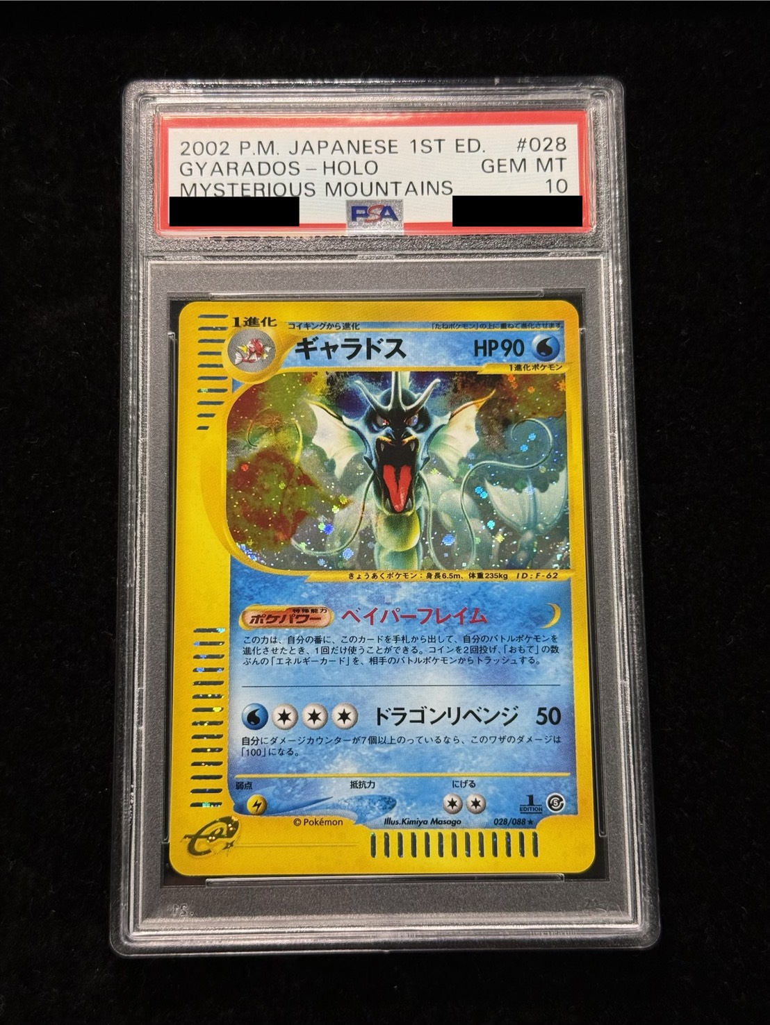 PSA10鑑定済〕ギャラドス(カードe/1ED)【-】{028/088}