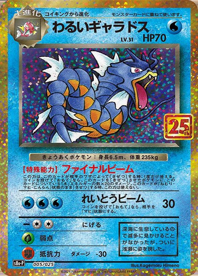 ポケモンカード　わるいギャラドス 25th BGS10